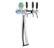 Micro Matic FALCO3-C-M Draft Beer Tower, 8-3/8" x 23" Countertop, Glycol Cooled, 3 Faucets, 3" Base 1 image