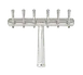 Micro Matic HAVANA6-C Countertop Beer Tower, 23-3/4" W x 17" H, Chrome, Glycol‑Cooled, 6‑Tap Faucet 1 image