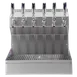 Micro Matic KRONOS-6SSKRGR Tower 18"W x 20‑1/4"H Glycol‑Cooled 6 Faucets Drip Tray & Rinser NSF 1 image