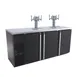 Micro Matic MBB78BC-E-B 80" Keg Cooler, Black Vinyl, 73", Holds 12 1/6 Barrels, R290 Refrigerant 1 image