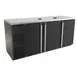 Micro Matic MBB78BC-E 80" Keg Cooler, Black, 12 1/6 Barrels (10 Cold, 2 Warm), 8 Faucets, R290 1 image