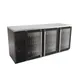 Micro Matic MBB78G-E 80" Back Bar Cooler, 30.8 Cu Ft, Black, Top, Glass Doors, R290, 115V 1/3 HP 1 image