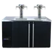Micro Matic MDD58W-E-E 59\" Black Wine Cooler Dispenser, Metal Top, Faucets, Eight 1/6‑Barrel Kegs 1 image