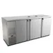 Micro Matic MDD78S-E-LT 80" Draft Beer Cooler, 30.8 cu ft, Stainless, 1/3 HP, Locked, Glass Rinser 1 image