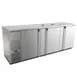 Micro Matic MDD94S-E-LT 95.5" Draft Beer Cooler, 39.2 cu ft, Stainless, 115V, Doors with Glass Rinser 1 image