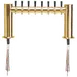Micro Matic METRO-H-8PVDKR - 32" x 16" Draft Tower, 2 4" Columns, 8 PVD Brass‑Plated Faucets, NSF 1 image