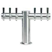 Micro Matic METRO-T-6PSSKR Beer Tower 24" x 16", Glycol Cooled, 6 SS Faucets, Finish, NSF Certified 1 image