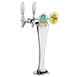 Micro Matic MM1092K-M Cobra Draft Beer Tower, Countertop, 4¼" W x 15⅛" H, 2 Faucets, 11⅝" Clearance 1 image