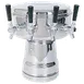Micro Matic MTB-4PSS Beer Tower, Countertop, 12" Dia x 15-5/16" H, Air-Cooled, Stainless Steel 4 Taps 1 image