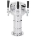 Micro Matic MTM-3PSS Draft Beer Tower 7‑5/16"×14" CT Air‑Cooled 3 Brass Taps 5" OC 10‑1/4" Clearance 1 image