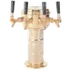 Micro Matic MTM-4BR Countertop AC Brass Tower, 7-5/16"×14" H, Finish, 4 Faucets, 10-1/4", 6" Base 1 image