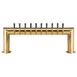 Micro Matic PT4A-10PVD Pass-Thru Beer Tower, Countertop, 41"W x 14-1/4"H, 4" Columns, 10 Brass Faucets 1 image