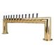 Micro Matic PT4A-12PVDKR Draft Beer Tower, 47" x 14‑1/4", 12 PVD Brass Faucets, 2 Brass Columns 1 image