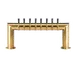 Micro Matic PT4A-8PVD Draft Beer Tower, 35"×14‑1/4", Counter, 2 PVD Columns, 8 Faucets 3"OC, 10‑1/2" 1 image
