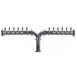 Micro Matic TT-Y-12KR-11 Draft Tower Countertop 19-7/8" Glycol-Cooled 12 Stainless Faucets Finish NSF 1 image