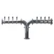 Micro Matic TT-Y-8KR-11 Titan Y Tower, 52-3/4"W x 19-7/8"H Countertop, 8 Faucets, 304 Finish 1 image