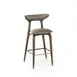 QA Group QABS-U320 Barstool – Upholstered Seat & Back, Wood Frame, Armless, Plain Wood Back, Commercial Grade 1 image