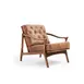 QA Group QALS-U269 Upholstered Lounge Chair with Tufting, Sturdy Wood Frame, Fully Customizable 1 image