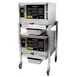 AccuTemp N31201D060 DBL 6 Pan Gas Boilerless Connectionless Steamer w/ Double Stacked, Stand Mounted 1 image