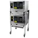 AccuTemp N31201E060 DBL 6 Pan Gas Boilerless Connected Steamer w/ Double Stacked, Stand Mounted 1 image