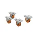 Angelo PO KRTB610 Casters, Set of (4), Two with Brakes 1 image