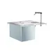 Delfield 204 Drop-in Water Station with Ice Bin, 45 lb Capacity, Glass Filler 8 image