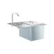 Delfield 204 Drop-in Water Station with Ice Bin, 45 lb Capacity, Glass Filler 7 image