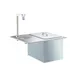 Delfield 204-P Drop-in Water Station with Ice Bin,45 lb Capacity/Pitcher Filler-Stainless Steel Top 6 image