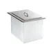 Delfield 305 21" Drop-In Ice Bin with Cover, 45 lbs. Capacity/ Lift-Off Cover-Stainless Steel 1 image