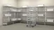 Winholt SCASS-2148-4-AU 4-Shelf Aluminum Cantilever Add-On Shelving Unit - 21" x 48" 3 image