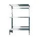 Winholt SCASS-2148-4-SU 4-Shelf Aluminum Cantilever Starter Shelving Unit Kit - 21" x 48" 1 image