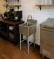 Advance Tabco SL-HS-12 12" Free Standing Underbar Hand Sink Unit with Splash Mount Faucet 3 image
