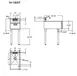 Krowne 18-12DST 12" Silver Series Underbar Hand Sink Unit with Soap & Towel Dispenser 2 image
