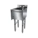 NBR Equipment UW-1-1012-1218-TDV 12" Premium Slim-Line Underbar Hand Sink w/ Soap & Towel Dispenser 1 image