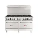 Wolf WX60-10BP 60" LP Gas Restaurant Range w/ (10) Open Burners, (2) Standard Ovens, 340.000 BTU 1 image