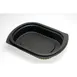 Dinex DXMW4024PBLK - Entrée Platter 24 Oz 7"5/8 x 6" 2" Black Polypropylene Microwaveable - 1/Case 1 image