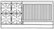 Imperial IR-4-RB36 60" Gas Restaurant Range w/ (4) Open Burners, (1) 36" Radiant Broiler, (2) Standard Ovens, 288.000 BTU  1 image