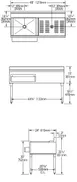 Eagle Group CWS4-18L-7 48" Drainboard Underbar Ice Bin/Cocktail Station w/ 7 Circuit - Left 3 image