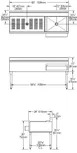 Eagle Group CWS5-22R 60" Drainboard Underbar Ice Bin/Cocktail Station, Right Ice Bin 3 image