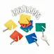 Alpine Industries ADI689-20-COLORED Assorted Multi-Color Key Tags, Set of 20 1 image