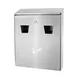 Alpine Industries ALP490-01-SS Disposal, 10.5"W x 3.5"D x 13"H, Wall, Fire-Resist Stainless Silver 1 image