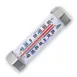 CDN FG80 Refrigerator/Freezer Thermometer -40 to +80°F, Polycarbonate Case, Color Scale, Stand/Hang 1 image