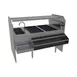 Glastender PSA-60L 60" Pass-Thru Combo Underbar Ice Bin/Cocktail Station w/ Overshelf - Left 1 image