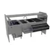 Glastender PSC-78L 78" Pass-Thru Combo Underbar Ice Bin/Cocktail Station w/ Overshelf & Glasswasher 1 image