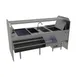 Glastender PSC-78R 78" Pass-Thru Combo Underbar Ice Bin/Cocktail Station w/ Overshelf & Glasswasher 1 image