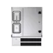 Krowne KRPT-36RP-10 36" Pass-Thru Combo Underbar Ice Bin/Cocktail Station w/ 10 Circuit - Right 3 image