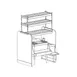 Perlick PTS42R-LF 54" Pass-Thru Combo Underbar Ice Bin/Cocktail Station w/ 8 Circuit - 95 lbs / Left 1 image
