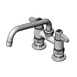 T&S Brass 5F-4DLS08 Equip Base Faucet, Swivel, 4", Deck Mount, 8" Swing Nozzle 1 image