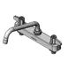 T&S Brass 5F-8CLX08 Equip Workboard Faucet, Swivel, 8", Deck Mount 1 image