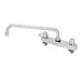 T&S Brass 5F-8CLX10 Equip Workboard Faucet, Swivel, 8", Deck Mount 1 image